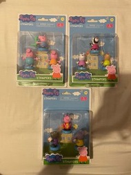 Peppa pig stampers 粉紅豬 小妹 人物 公仔 印仔 印章 3盒