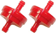 2 Pack 298090S 394358 Lawn Mower 1/4" Inline Gas Fuel Filter Replace for Briggs Stratton 5018 298090