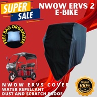 NWOW EBIKE THREE WHEELS WITH BACK PASSENGER SEAT AND ROOF COVER WATER REPELLANT SCRATCH &amp; DUST PROOF