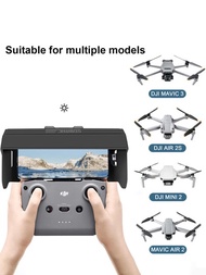 Starirc Dji Dji Dji Mini 2/ Royal Mavic Air 2專用遙控器全屏手機遮陽帽光罩玻璃纖維磁吸降反射板可摺疊