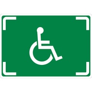 "Disable Wheelchair Sign" Floor Marking Sticker | Wheelchair Floor Sticker | Wheelchair Parking Floor Marking Sticker