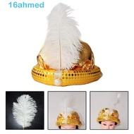 AHMED Sultan Turban Hats, Fancy Dress Headpiece Indian Cap, Costume Accessory Head Wraps Role Playin
