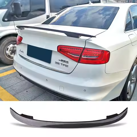 Trunk Spoiler Carbon Surface MT Style Car Refit Accessories Rear Wing For Audi A4 B6 B8 B9 Universal