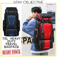 70L Large Capacity Backpack Waterproof Beg Hiking Bag Military Daki Gunung Camping Tactical Bagpack 