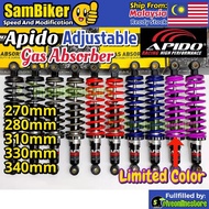 APIDO & SKK Adjustable Gas Absorber 310MM 330MM 340MM 270MM EX5 WAVE100 125 DASH BONUS SPORT KRISS L