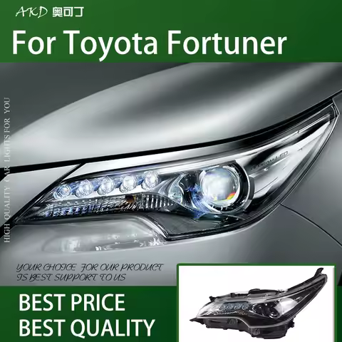 For Toyota Fortuner head Lamp 2016-2021 Led Fog Lights DRL Day Running Light Tuning Car Accessories 