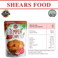 Woh Handcrafted Tempeh Chips Tempe Chips By Shears 50gms Spicy Chili (Bundle Of 5 Packs)