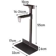 Rak Komputer Bracket Gantung Organizer Meja Dinding CPU Komputer Stand Aluminium Minimalis Universal
