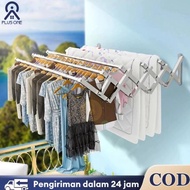 Limited Jemuran Baju Tempel Dinding Jemuran Dinding Lipat Jemuran