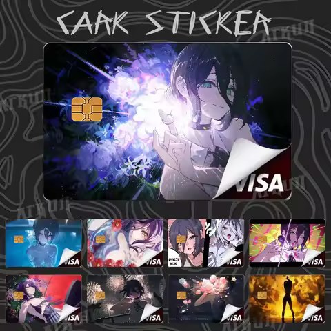 Pretty Hot Reze Chainsaw Man Card Stickers Card Stickers Protection Skin Creative Credit Debit Cards