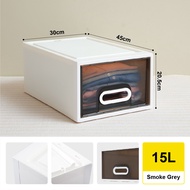 Citylife 15L Stackable Storage Drawer Plastic Container box Home Organizer Drawer Plastic Cabinet