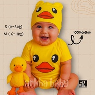 BABY CLOTHES BABY JUMPER WITH DUCK MOTIF BABY COSTUME/ BABY DUCK JUMPSUIT