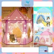 Prince &amp; Princess Castle Play Tent for Kids / Khemah /Teepee Tent Large / Pretend Play
