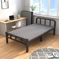 MK Foldable Bed Office Single Bed Frame Room Rental Housing Beds Super Single Bed