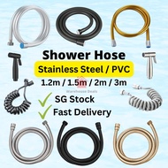 Stainless Steel Shower Hose Tube Bidet Hose Bidet Spray Holder