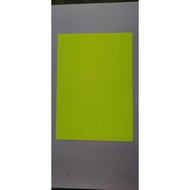 Ready stock A4 80g  fluorescent sticker paper cyber yellow color
