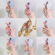 Eye Flower Beads Chain For Mobile Phone Colorful Letter Phone Lanyard Cell Phone Chain 2021 Hanging Phone String Wristband