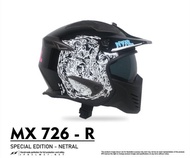 Helm JPX MX 726R NTRL Black Doff