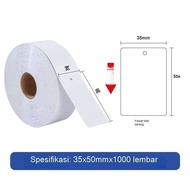 1000pcs Label Karton Hang Tag Printable Hangtag Label Baju Tag Baju Label Roll Merek Baju Label /Lab