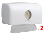 KIMBERLY-CLARK PROFESSIONAL AQUARIUS กล่องจ่ายกระดาษเช็ดมือแบบแผ่น คิมเบอร์ลี่ย์-คล๊าค อควาเรียส อิน