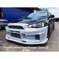 Proton Inspira Varis V3 Front Bumper Fiber
