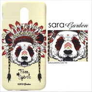 【Sara Garden】客製化 手機殼 ASUS 華碩 Zenfone4 Max 5.5吋 ZC554KL 手工 保護殼 硬殼 民族風熊貓