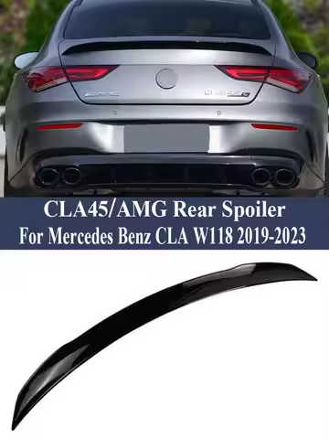 Rear Trunk Spoiler Wing Kit Cla45 AMG Style For Mercedes Benz CLA45 W118 C118 2019-2023 Car Accessor