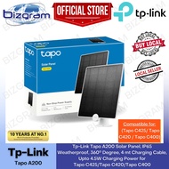 Tp-Link Tapo A200 Solar Panel, IP65 Weatherproof, 360° Degree, 4 mt Cable, Upto 4.5W Charging for Ta
