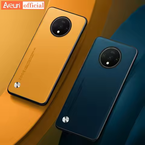 Silicone Protection Case For OnePlus 7T Luxury PU Leather Phone Case For OnePlus 7 T One Plus 7T Mat