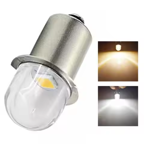 Warm White P13.5s Pr2 Pr3 LED Bulb 2835 1SMD Flashlight Torch Replace Head Light Energy Saving Work 