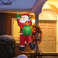 [dksqer] Christmas Inflatables Santa Outdoor Decorations Climbing Santa with Gift Bag