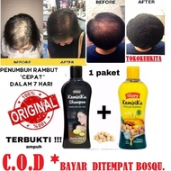 SHAMPO HAPPY KEMIRI DAN MINYAK RAMBUT PENUMBUH RAMBUT/PENGHILANG UBAN