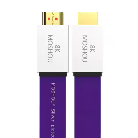 MOSHOU HDMI-compatible 2.1 Cable Ultra-HD (UHD) 8K HDMI-compatible 2.1 Cable 48Gbs with Audio & Ethe