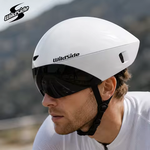 Wildside Aero TT Road Bicycle Helmet Triathlon TT Racing Cycling Sports Ultralight Bike Safety Helme