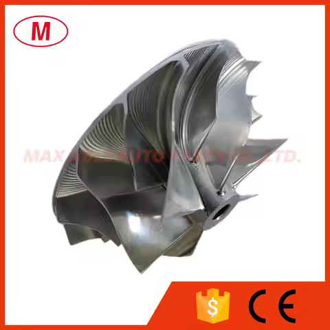 TD04H 44.00/56.00mm 6+6 Reverse Blades Performance Turbo Billet Compressor Wheel/Aluminum 2618/Milli
