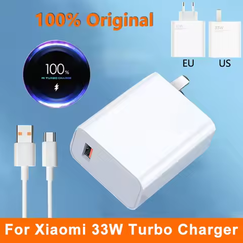 33W Charger For Xiaomi Original Fast Turbo Charge Cargador Type C Cable For Redmi Note 13 12 11 K40 