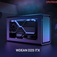 WDEAN D2S Mini ITX PC Case A4 ITX UpTo 240 Aio SFX PSU Ghost S1 / MJOLNIR ITX Desgin Layout