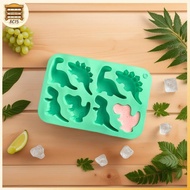 [8C15] Dinosaur Food Grade Silicone Molds 8-Cavity Chocolate Hard Candy Ice Cubes Silicone Mold For 