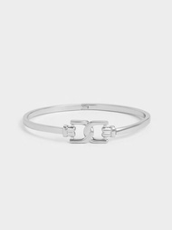 Gabine Cuff Bangle             - silver