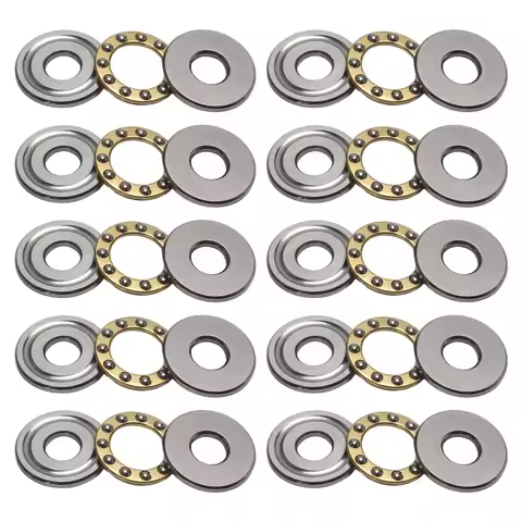 10 pcs Plane Axial Thrust Ball Bearing Mini F2-6M F2.5-6M F3-8M F5-10M F6-12M F8-16M F8-22M F10-18M