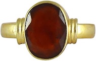6.25 Ratti 5.60 Carat Lab Certified Gomed Hessonite Ring Adjustable Ashtadhatu Angoothee-B07XF3GF-AM