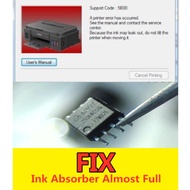 New Aftermarket Waste Ink Absorber Reset IC Fit For Canon E460 Printer