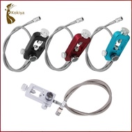 [kokiya] DIN Valve Scuba Adapter 4 High Pressure HPA Tank (Stainless Steel Braided)