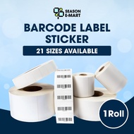 21 Size Barcode Label Sticker Price Tag Thermal Label Sticker Product Label Sticker Paper Kertas Lab