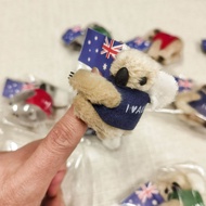 Quà Lưu Niệm Úc Gấu Koala Gấu Koala Gấu Koala Gấu Koala Kẹp Đồ Chơi Cầm Cờ 10 Chiếc