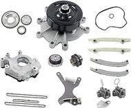 Silscvtt Timing Chain Oil Pump Water Pump Kit Replacement for Dakota 4.7L 287CID V8 SOHC 2000-2001 R