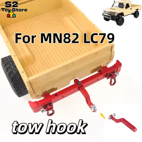 MN128 MN300 MN82 RC Rock Crawler Aluminum Tow Hook Metal Rear Bumper Rescue Hook For MN Series RC Cr