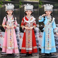 Vietnam Myanmar Laos Cambodia Strong Costume Miaojiang Costume Girls Costume Ethnic Costume Children