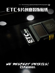 "SG Sticker} SP Car Sticker Unique JDM Car ETC Card Sticker This Car Has Installed High-Speed Automa