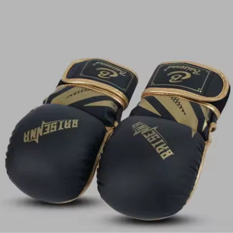 Half Finger Boxing Gloves Thickened Training Gloves PU Leather Fight Gloves Boxing Training Accessor